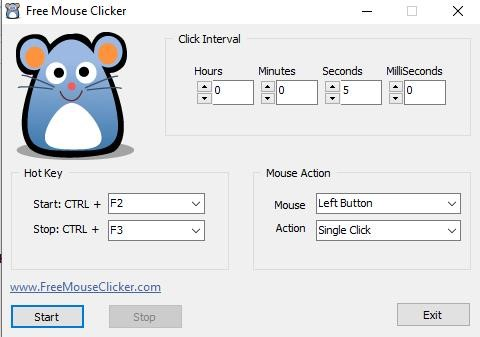 Phần mềm nhấp chuột miễn phí - Tự động kích chuột dễ sử dụng và tuyệt vời.