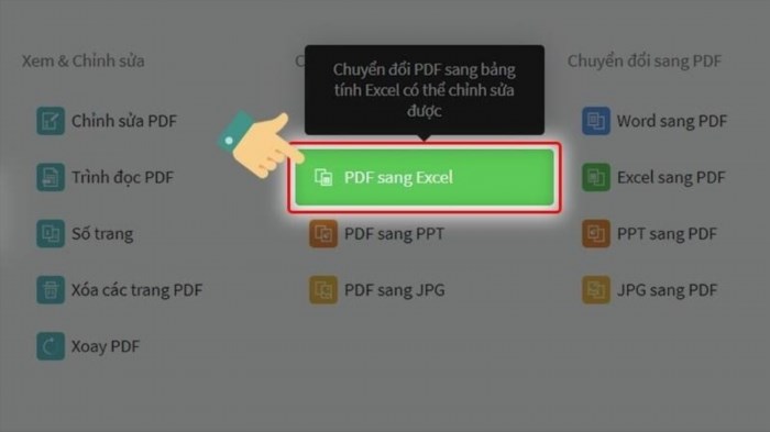 Chuyển đổi bằng trang web smallpdf.Com giúp bạn dễ dàng chuyển đổi các file PDF thành các định dạng khác như Word, Excel, PowerPoint và ngược lại.