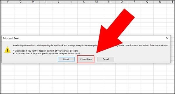 Sử dụng chức năng tự động chỉnh sửa lỗi trong Excel.