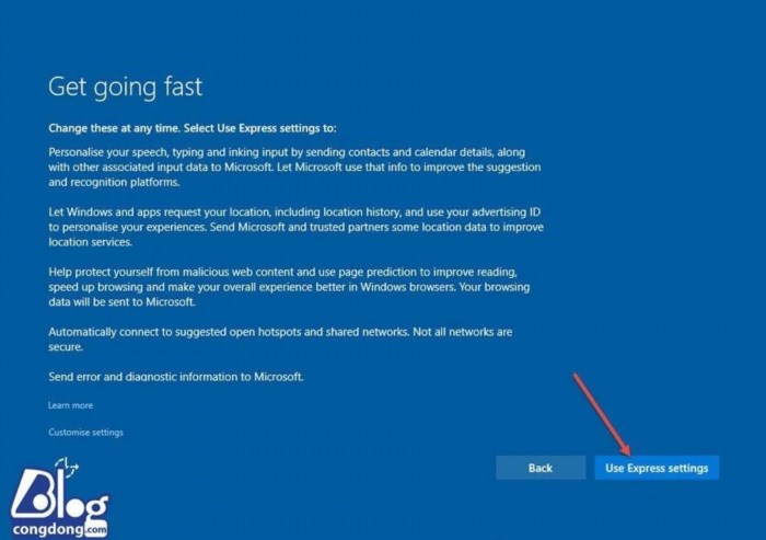 3. Chi tiết các bước cài đặt Windows 10.
