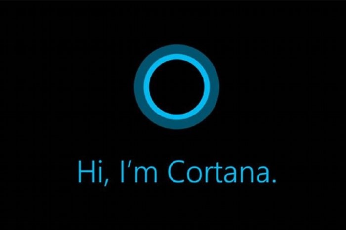 Cortana trợ giúp đã sẵn sàng thực hiện tác vụ.