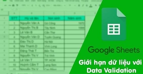 Trong Excel, cách sử dụng tính năng Data Validation để kiểm tra tính hợp lệ của ngày là gì?