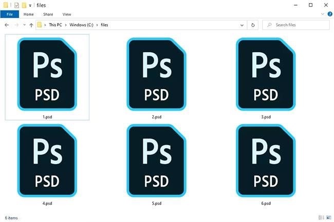 Tập tin PSD phổ biến chủ yếu trong Adobe Photoshop.