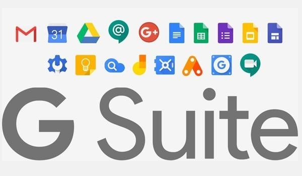 G Suite bao gồm nhiều ứng dụng và chức năng như: Gmail., Lịch, Drive,...