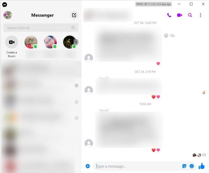 Cách thay đổi hình nền cuộc trò chuyện trên Messenger trên máy tính.