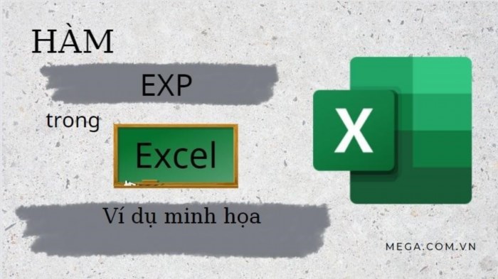 Hướng dẫn sử dụng hàm exp trong excel kèm ví dụ minh họa