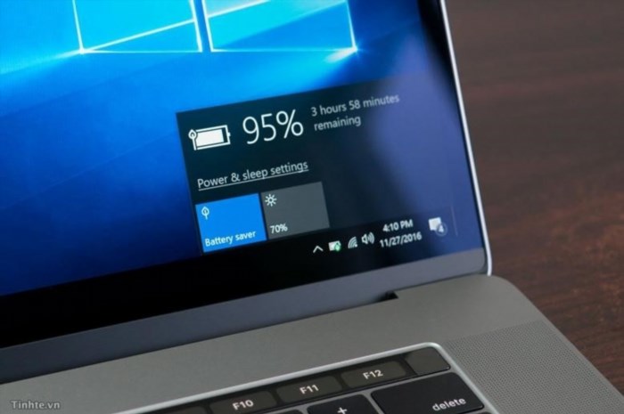 Lỗi không thể sạc pin laptop là do tính năng bảo vệ pin của hệ điều hành Windows.