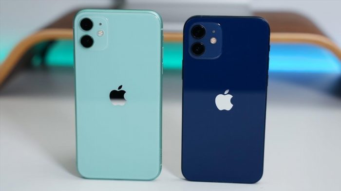 So sánh thiết kế của iPhone 11 và iPhone 12.