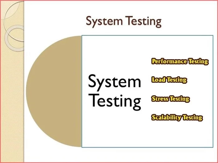 System test là một quá trình kiểm tra và đánh giá hệ thống phần mềm để đảm bảo rằng nó hoạt động đúng và đáp ứng các yêu cầu và mong đợi của người dùng. Quá trình này bao gồm thực hiện các kiểm tra chức năng, hiệu năng, độ tin cậy và độ bảo mật của hệ thống để đảm bảo rằng nó hoạt động một cách đáng tin cậy và hiệu quả.