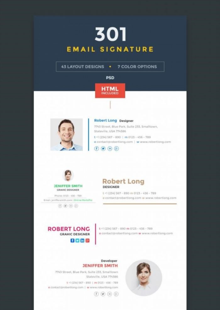 43 bản mẫu chữ ký email mới nhất dành cho doanh nghiệp.