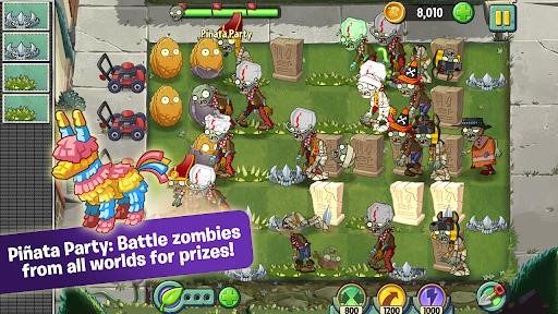 Trò chơi Plants vs zombies 2 hấp dẫn mà không yêu cầu kết nối mạng.